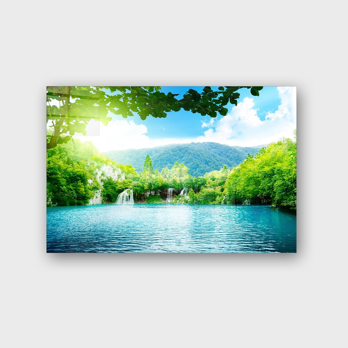 Quadro Decorativo em Vidro Temperado Multicolor 50x70cm - Arte Moderna para Parede