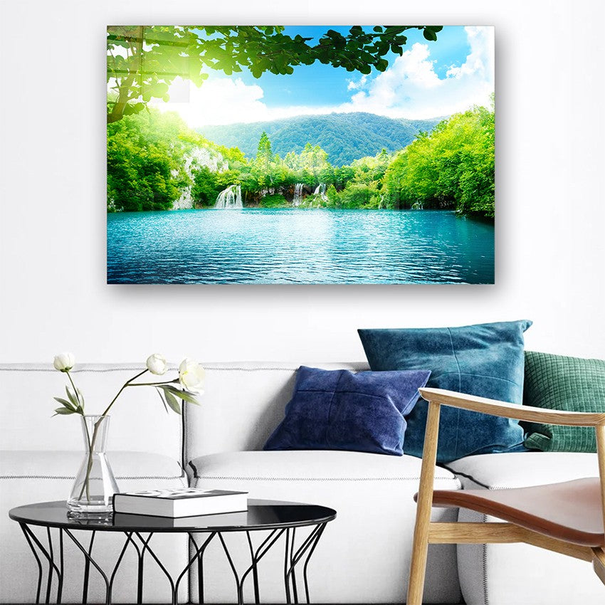 Quadro Decorativo em Vidro Temperado Multicolor 70x100cm - Arte Moderna para Parede