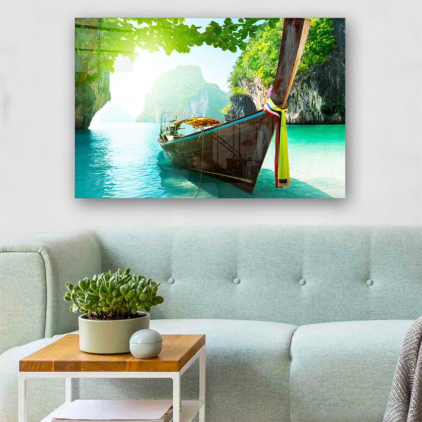 Quadro Decorativo em Vidro Temperado Multicolor 50x70cm - Arte Moderna para Parede