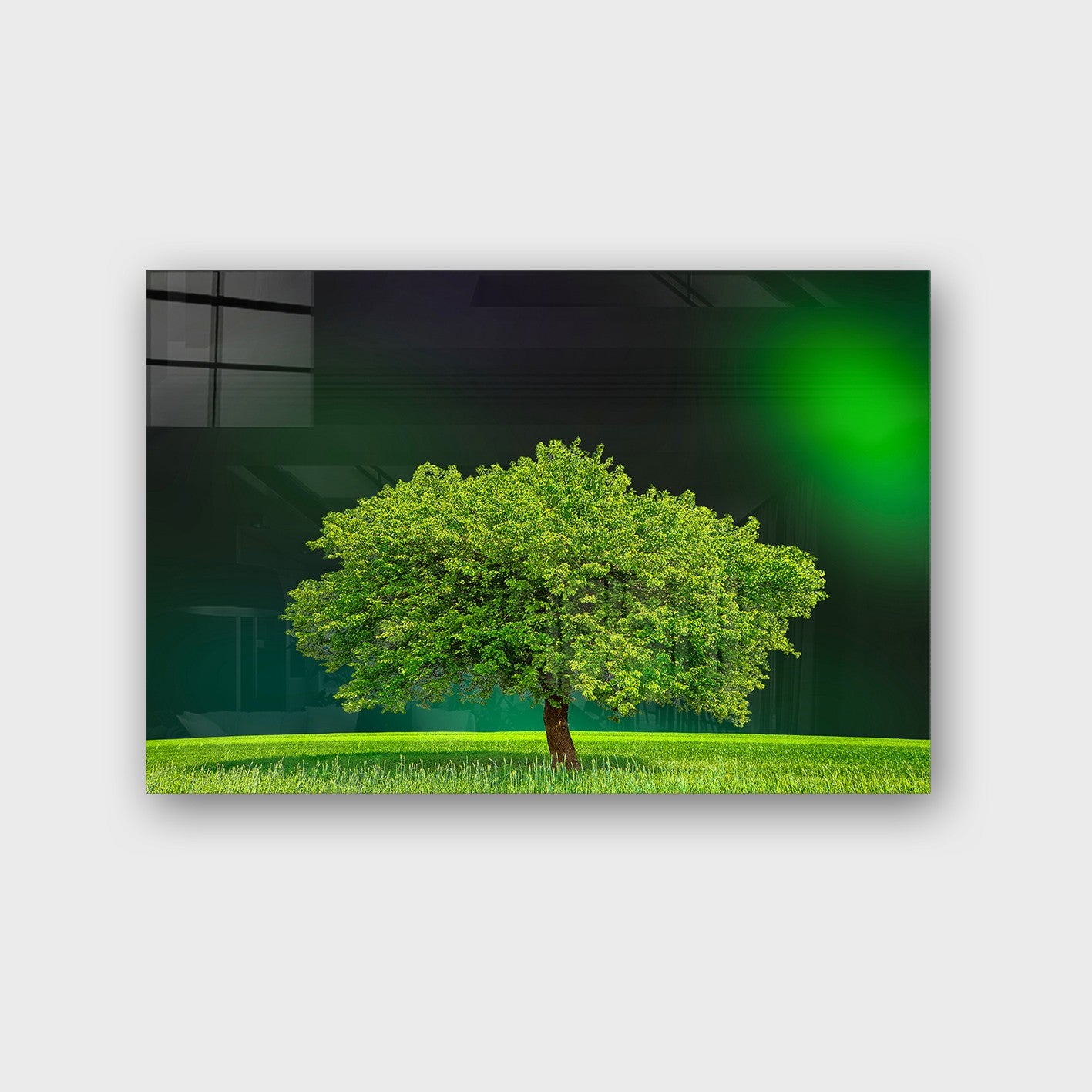 Quadro Decorativo em Vidro Temperado Multicolor 50x70cm - Arte Moderna para Parede