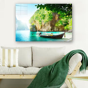 Quadro Decorativo em Vidro Temperado Multicolor 40x60cm - Arte Moderna para Parede