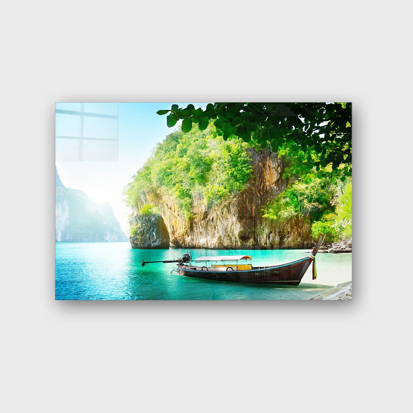 Quadro Decorativo em Vidro Temperado Multicolor 40x60cm - Arte Moderna para Parede