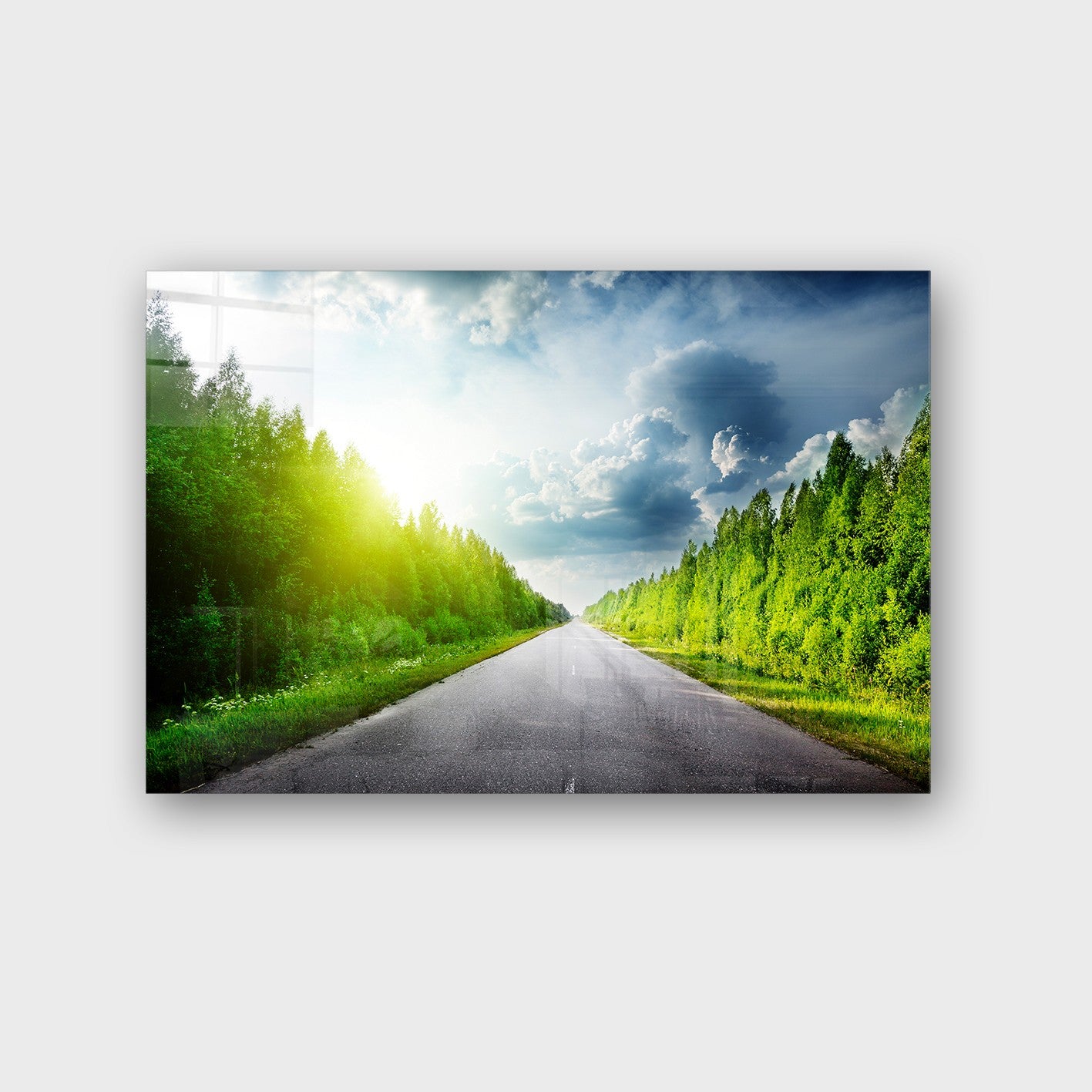 Quadro Decorativo em Vidro Temperado Multicolor 40x60cm - Arte Moderna para Parede