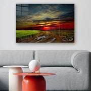 Quadro Decorativo em Vidro Temperado Multicolor 50x70cm - Arte Moderna para Parede