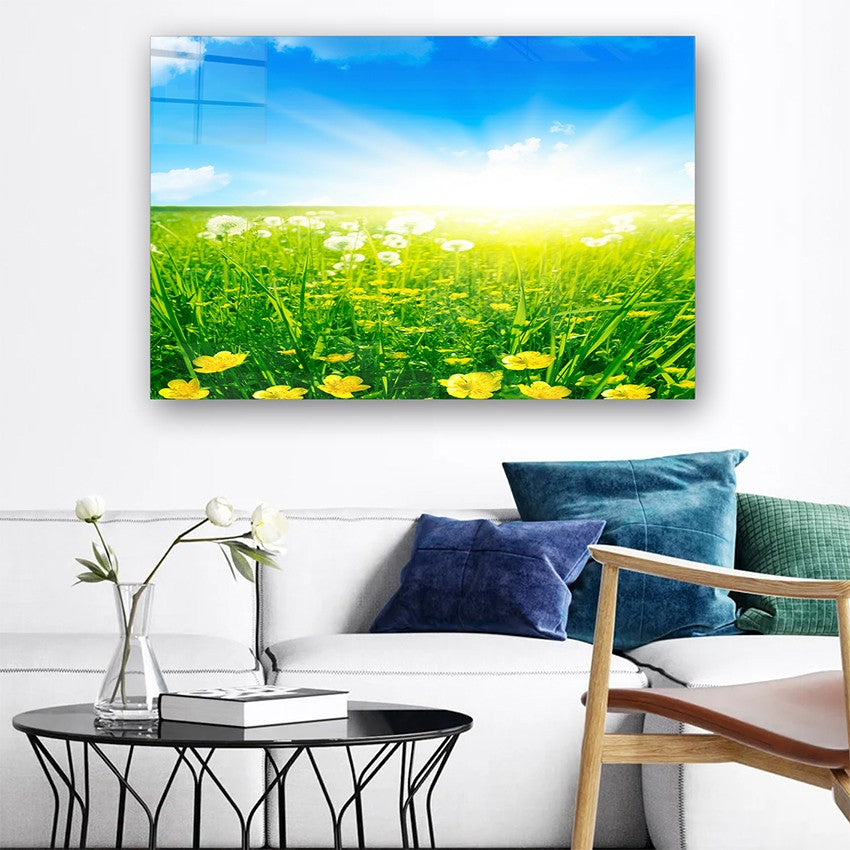 Quadro Decorativo em Vidro Temperado Multicolor 50x70cm - Arte Moderna para Parede