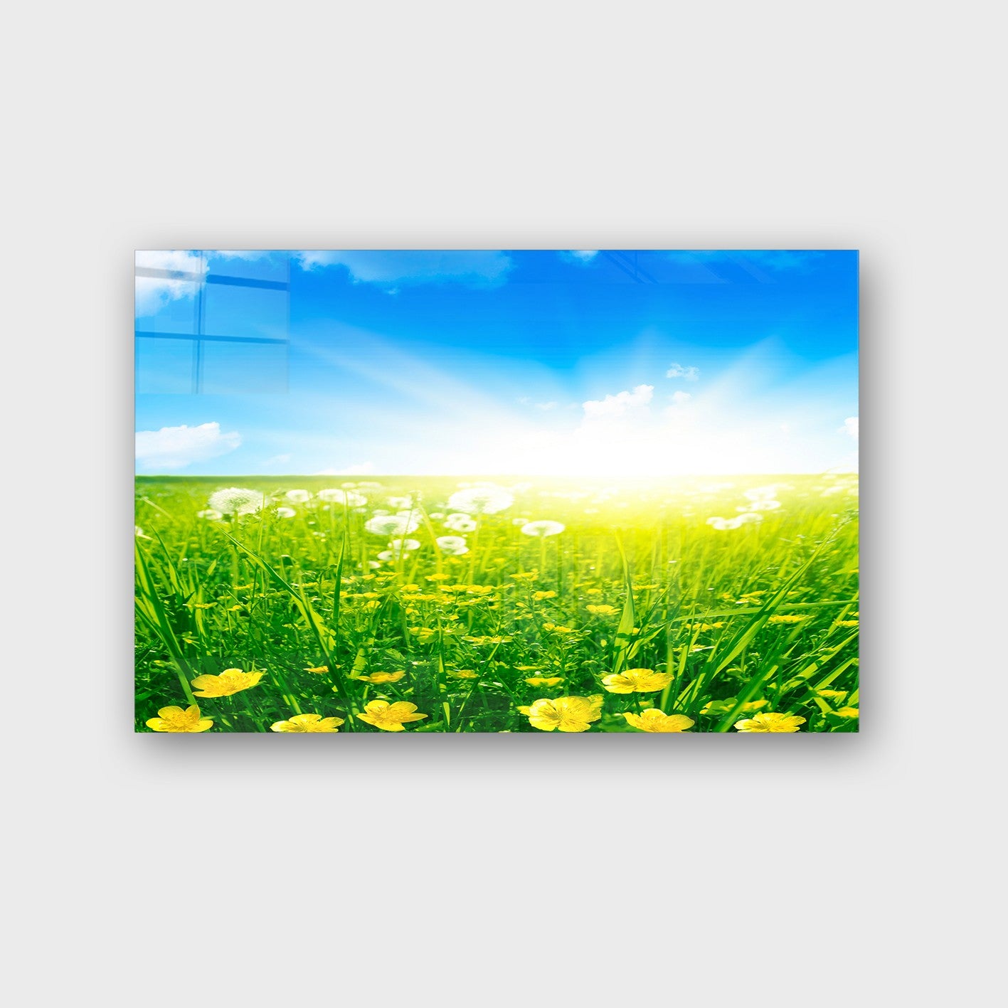 Quadro Decorativo em Vidro Temperado Multicolor 50x70cm - Arte Moderna para Parede
