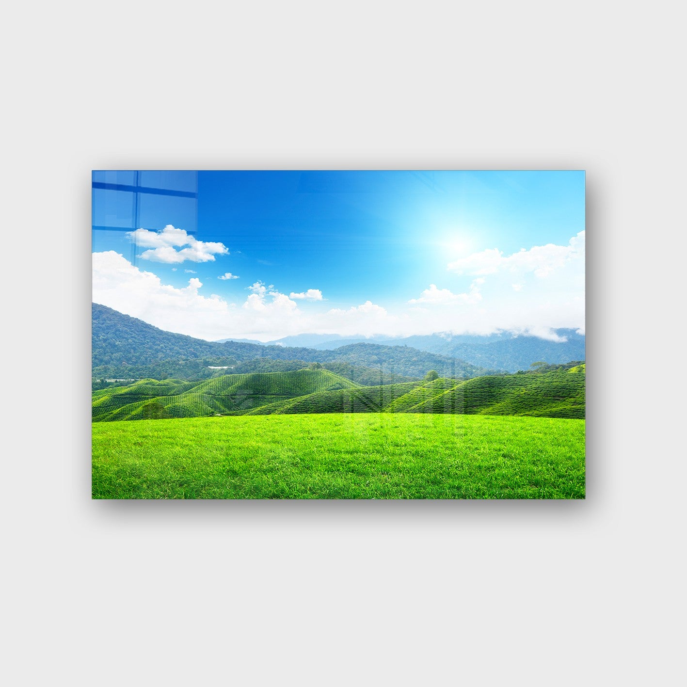 Quadro Decorativo em Vidro Temperado Multicolor 50x70cm - Arte Moderna para Parede