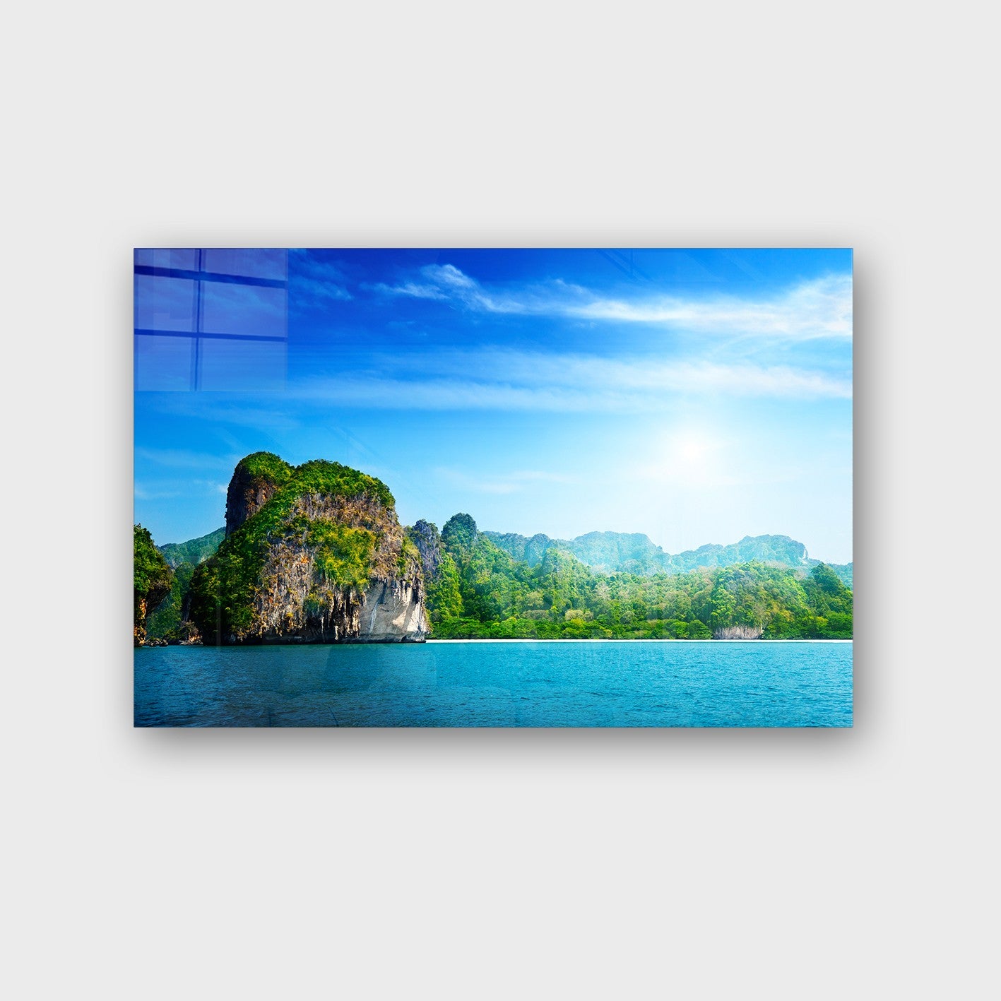 Quadro Decorativo em Vidro Temperado Multicolor 70x100cm - Arte Moderna para Parede