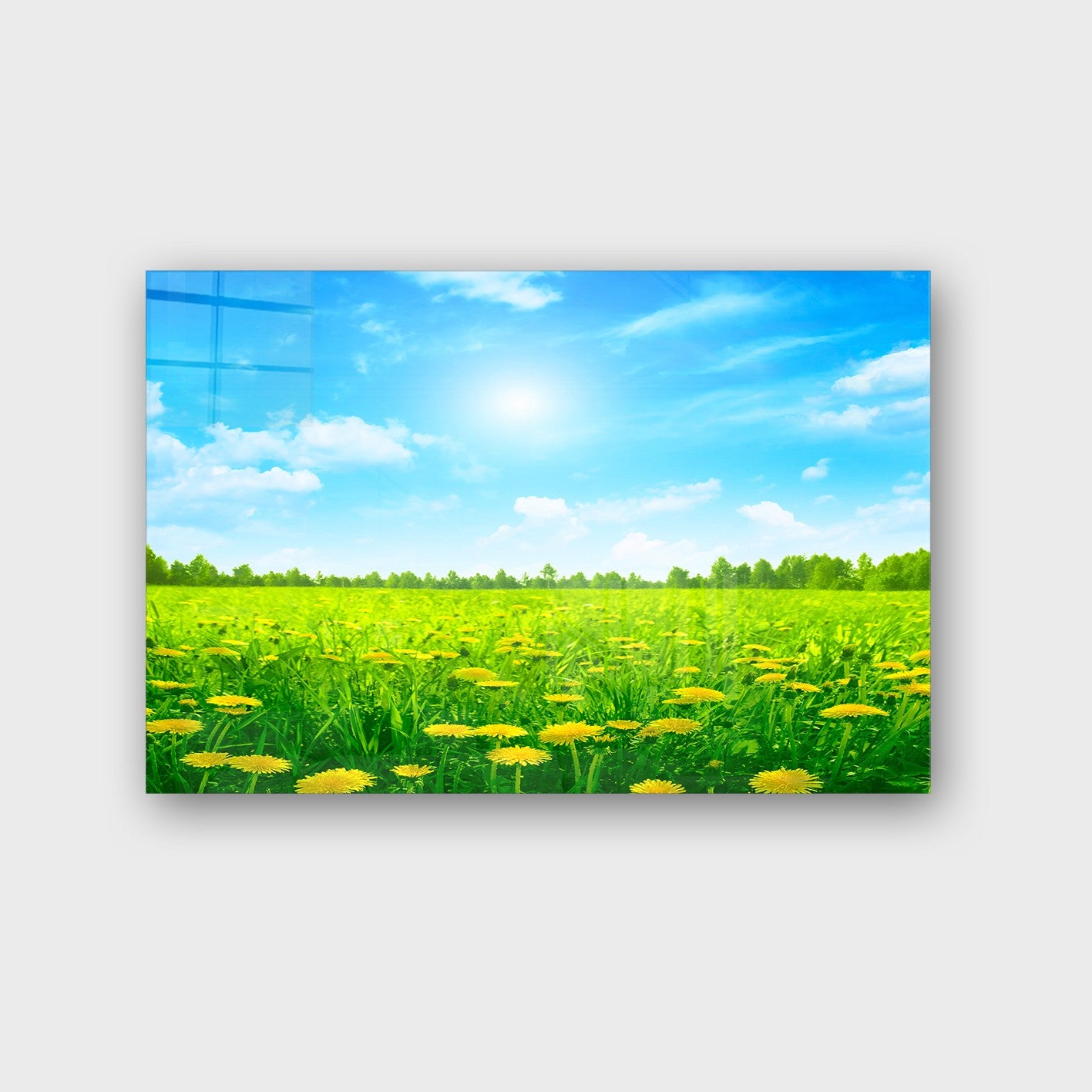 Quadro Decorativo em Vidro Temperado Multicolor 50x70cm - Arte Moderna para Parede