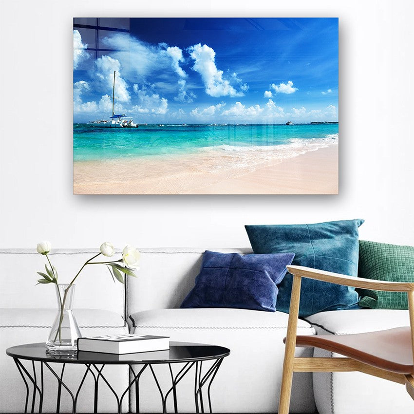 Quadro Decorativo em Vidro Temperado Multicolor 50x70cm - Arte Moderna para Parede