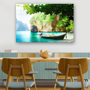 Quadro Decorativo em Vidro Temperado Multicolor 50x70cm - Arte Moderna para Parede