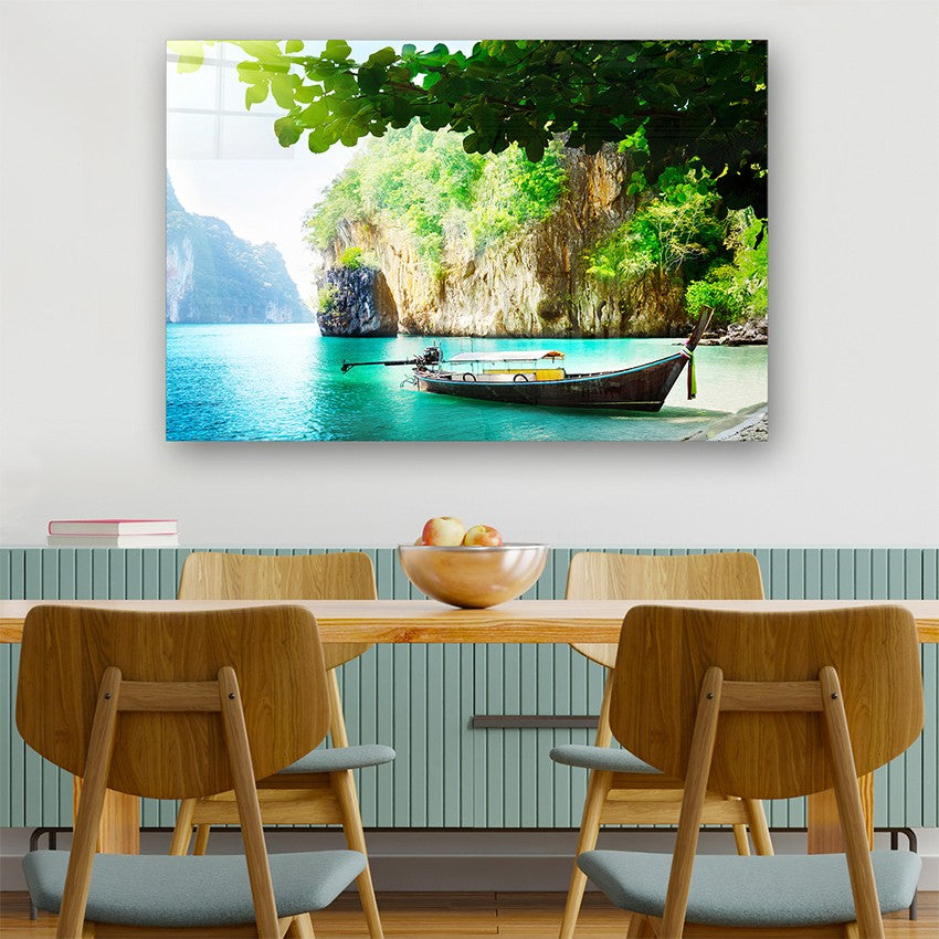 Quadro Decorativo em Vidro Temperado Multicolor 50x70cm - Arte Moderna para Parede