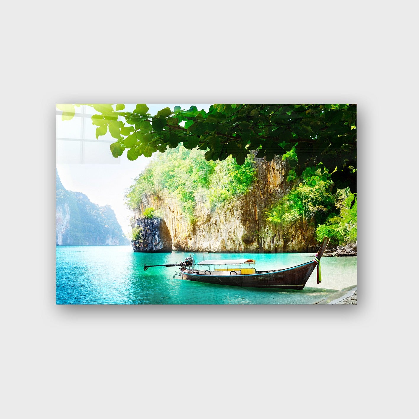 Quadro Decorativo em Vidro Temperado Multicolor 70x100cm - Arte Moderna para Parede