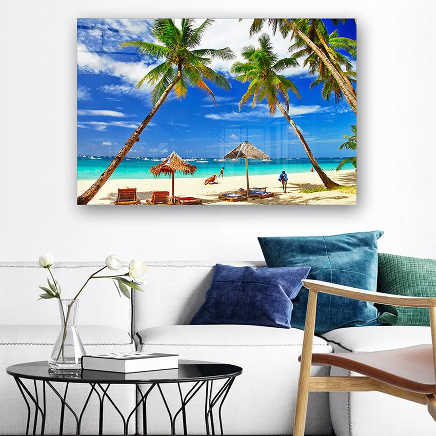 Quadro Decorativo em Vidro Temperado Multicolor 50x70cm - Arte Moderna para Parede