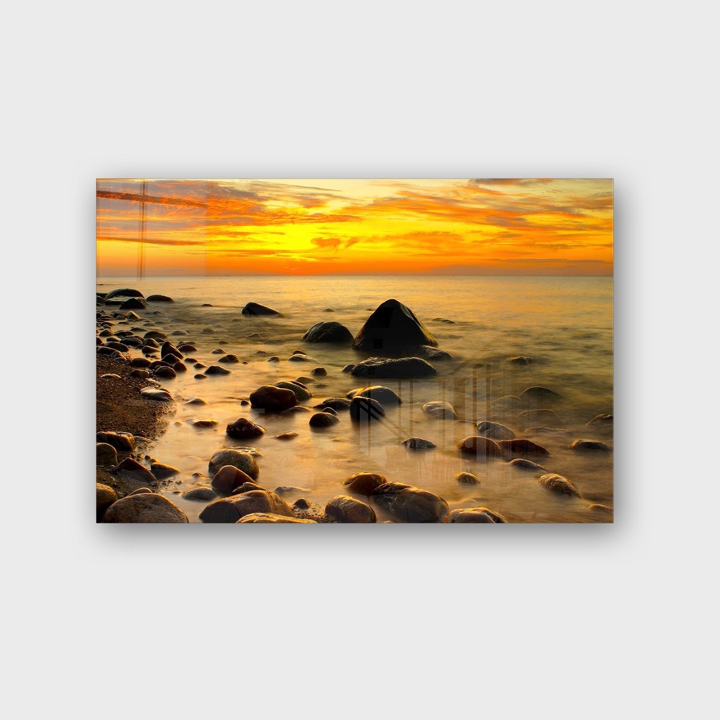 Quadro Decorativo em Vidro Temperado Multicolor 40x60cm - Arte Moderna para Parede