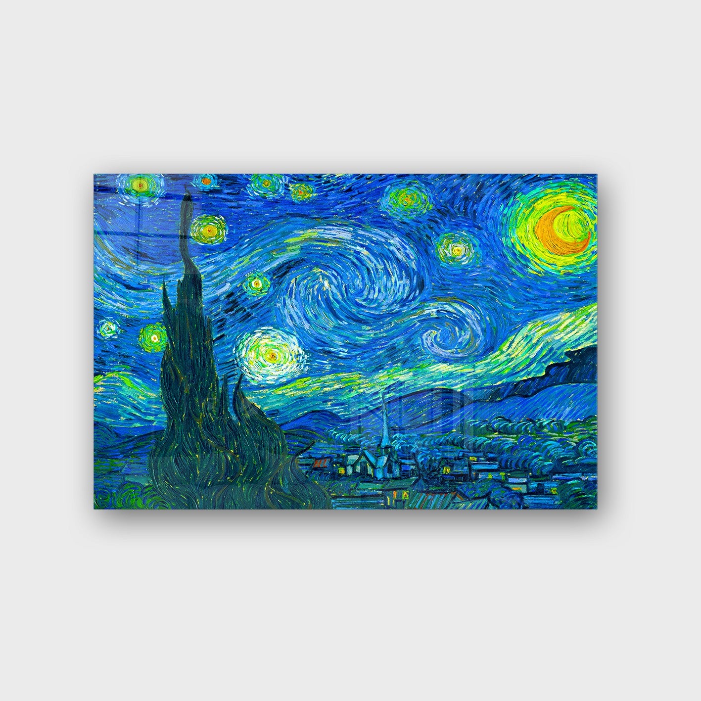 Quadro Decorativo em Vidro Temperado Multicolor 40x60cm - Arte Moderna para Parede