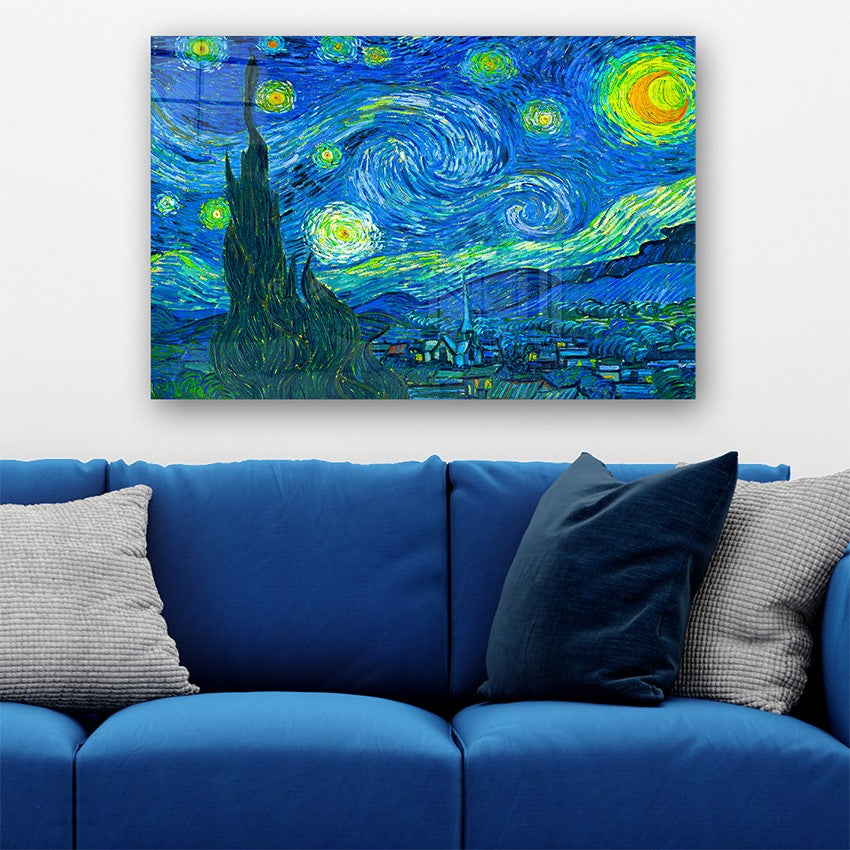 Quadro Decorativo em Vidro Temperado Multicolor 70x100cm - Arte Moderna para Parede