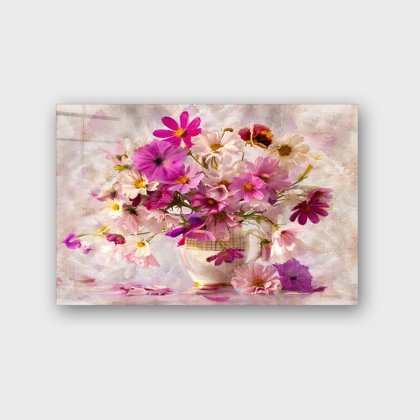 Quadro Decorativo em Vidro Temperado Multicolor 50x70cm - Arte Moderna para Parede