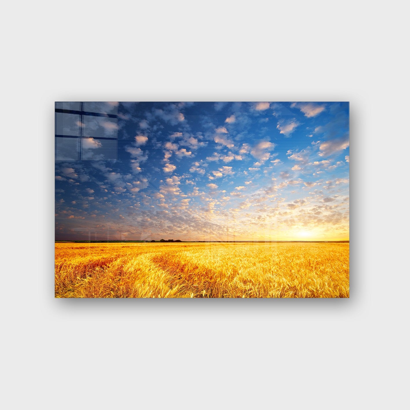 Quadro Decorativo em Vidro Temperado Multicolor 50x70cm - Arte Moderna para Parede