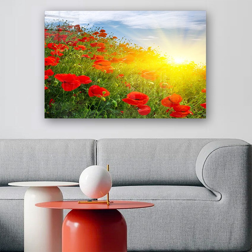 Quadro Decorativo em Vidro Temperado Multicolor 50x70cm - Arte Moderna para Parede