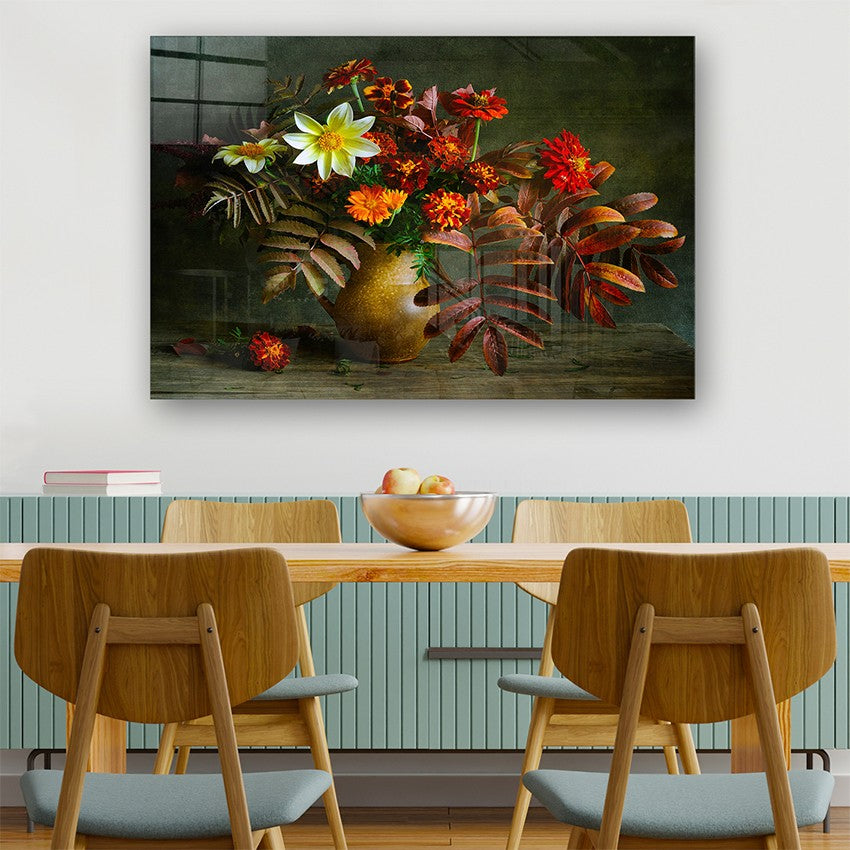 Quadro Decorativo em Vidro Temperado Multicolor 70x100cm - Arte Moderna para Parede