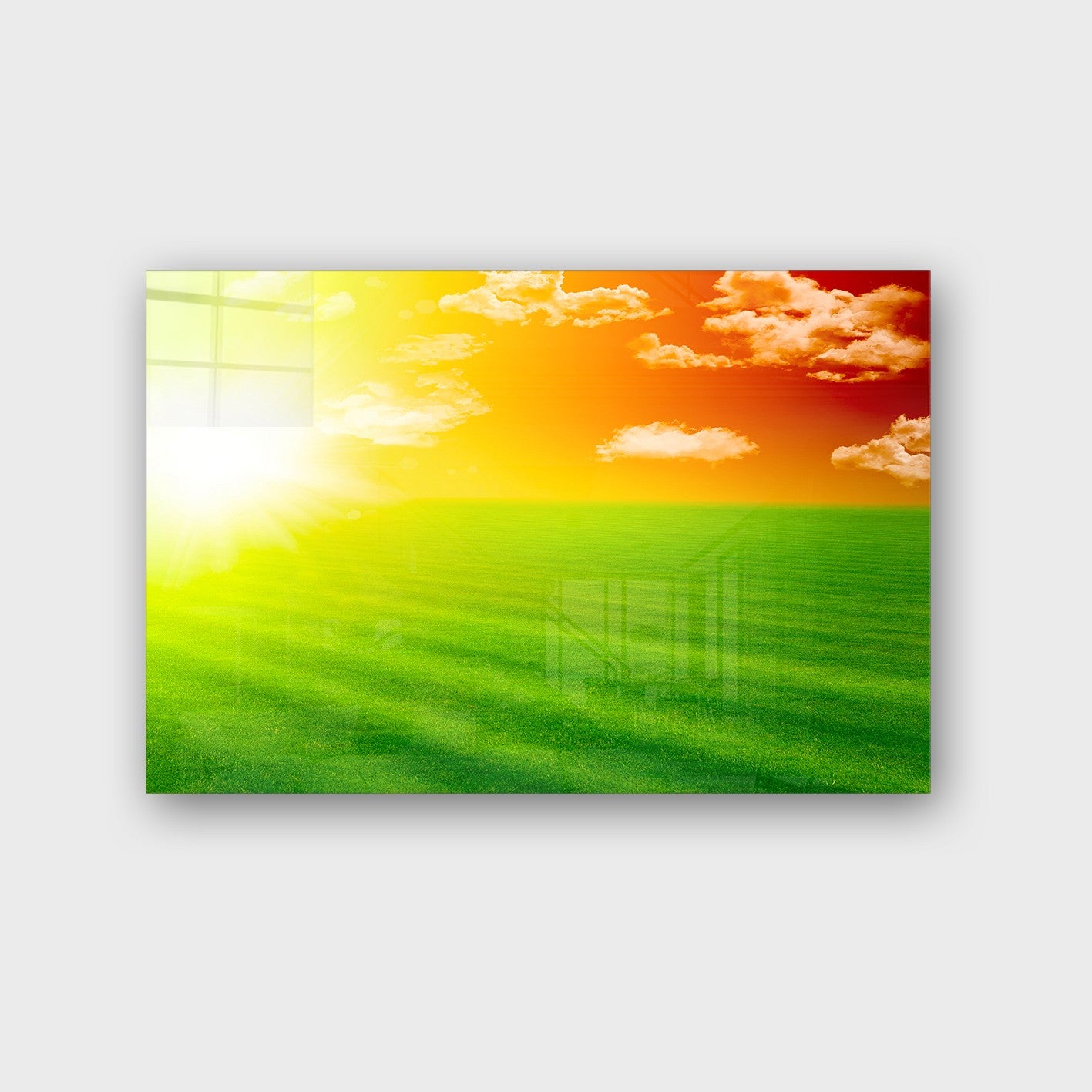 Quadro Decorativo em Vidro Temperado Multicolor 40x60cm - Arte Moderna para Parede