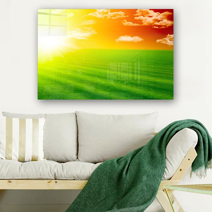 Quadro Decorativo em Vidro Temperado Multicolor 70x100cm - Arte Moderna para Parede