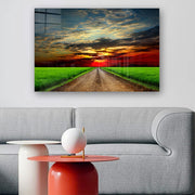 Quadro Decorativo em Vidro Temperado Multicolor 70x100cm - Arte Moderna para Parede