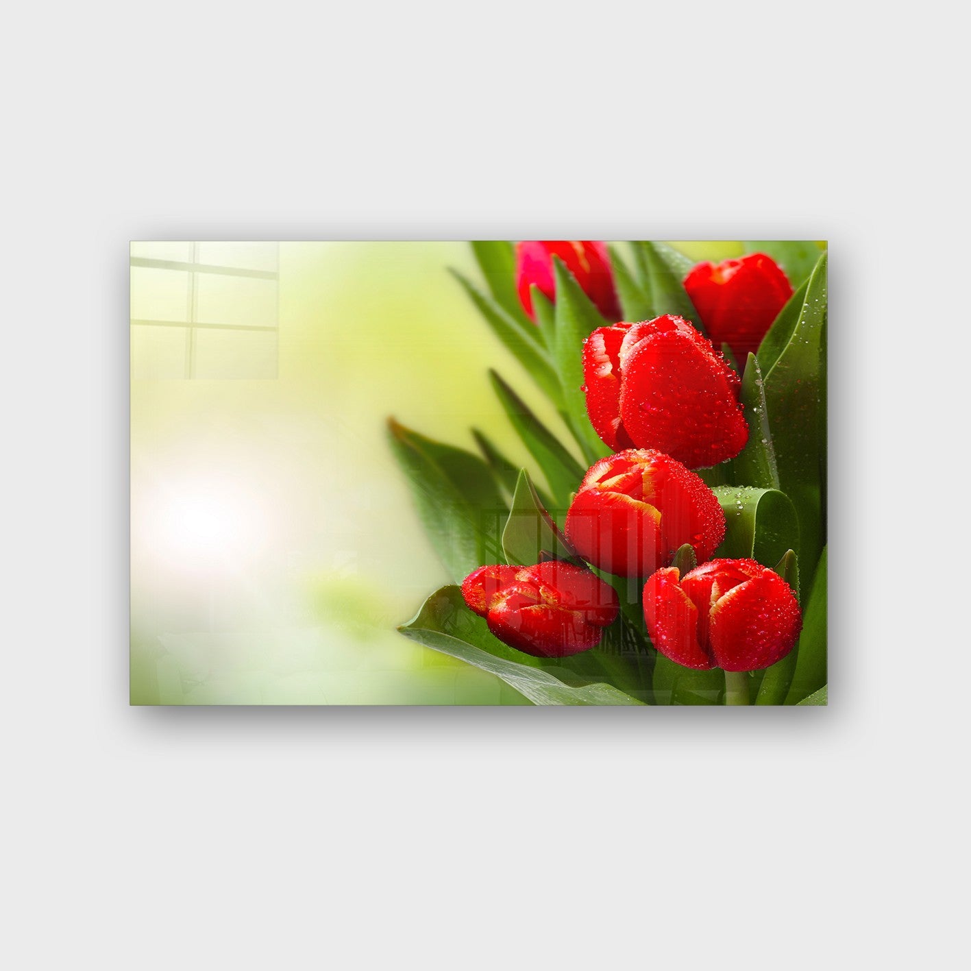 Quadro Decorativo em Vidro Temperado Multicolor 70x100cm - Arte Moderna para Parede