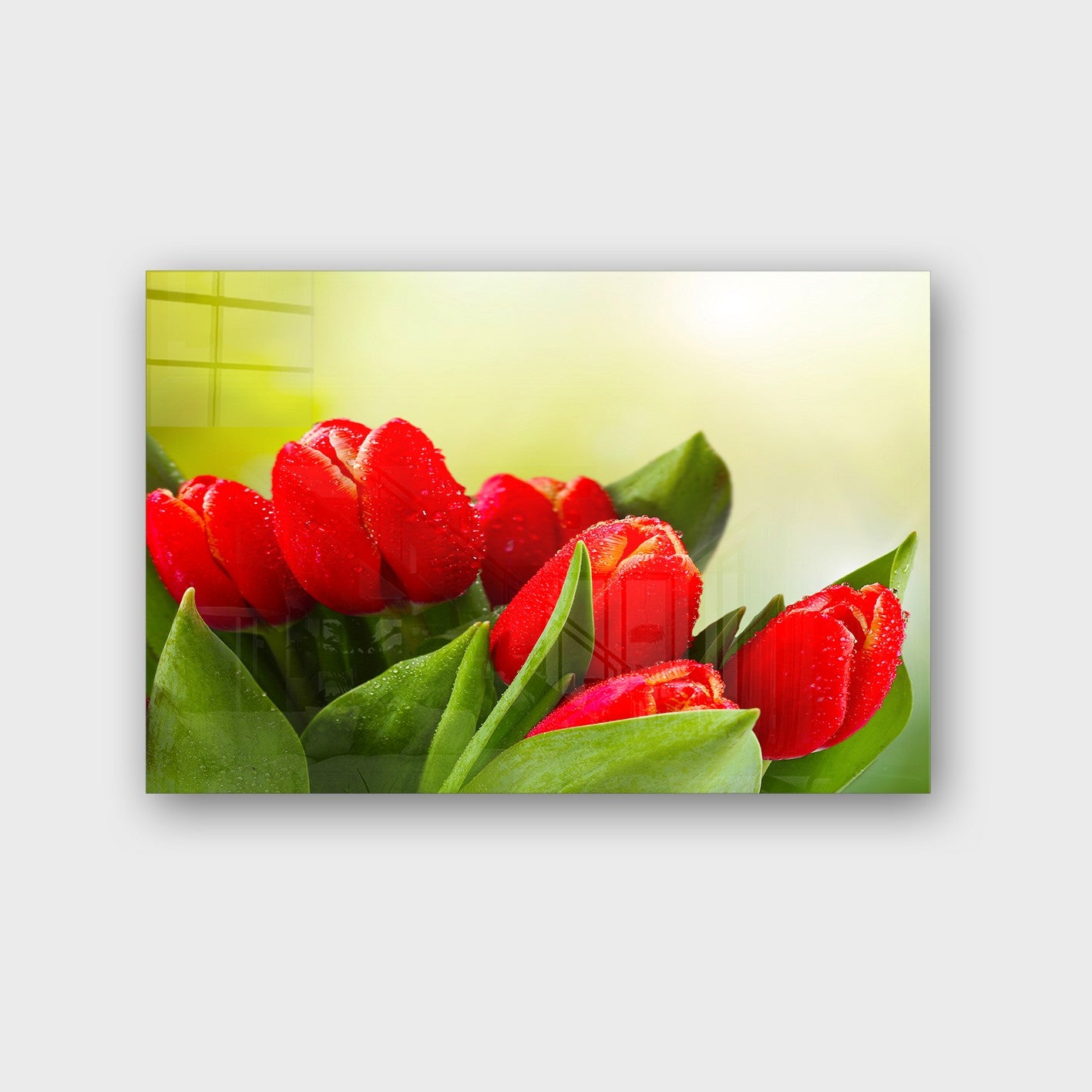 Quadro Decorativo em Vidro Temperado Multicolor 40x60cm - Arte Moderna para Parede