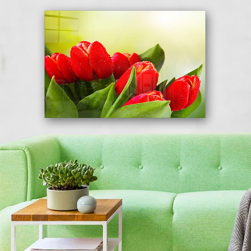 Quadro Decorativo em Vidro Temperado Multicolor 70x100cm - Arte Moderna para Parede