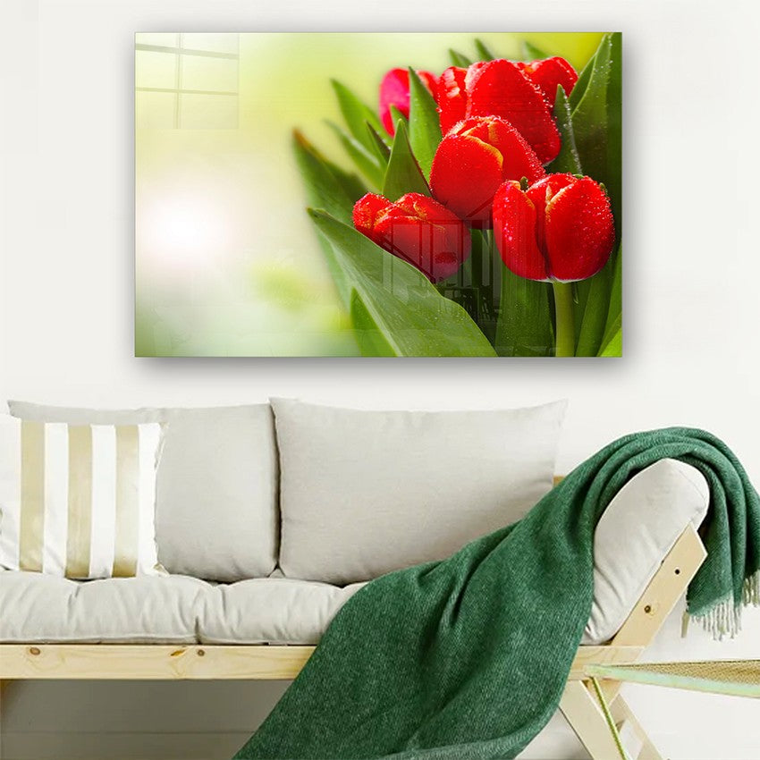 Quadro Decorativo em Vidro Temperado Multicolor 40x60cm - Arte Moderna para Parede