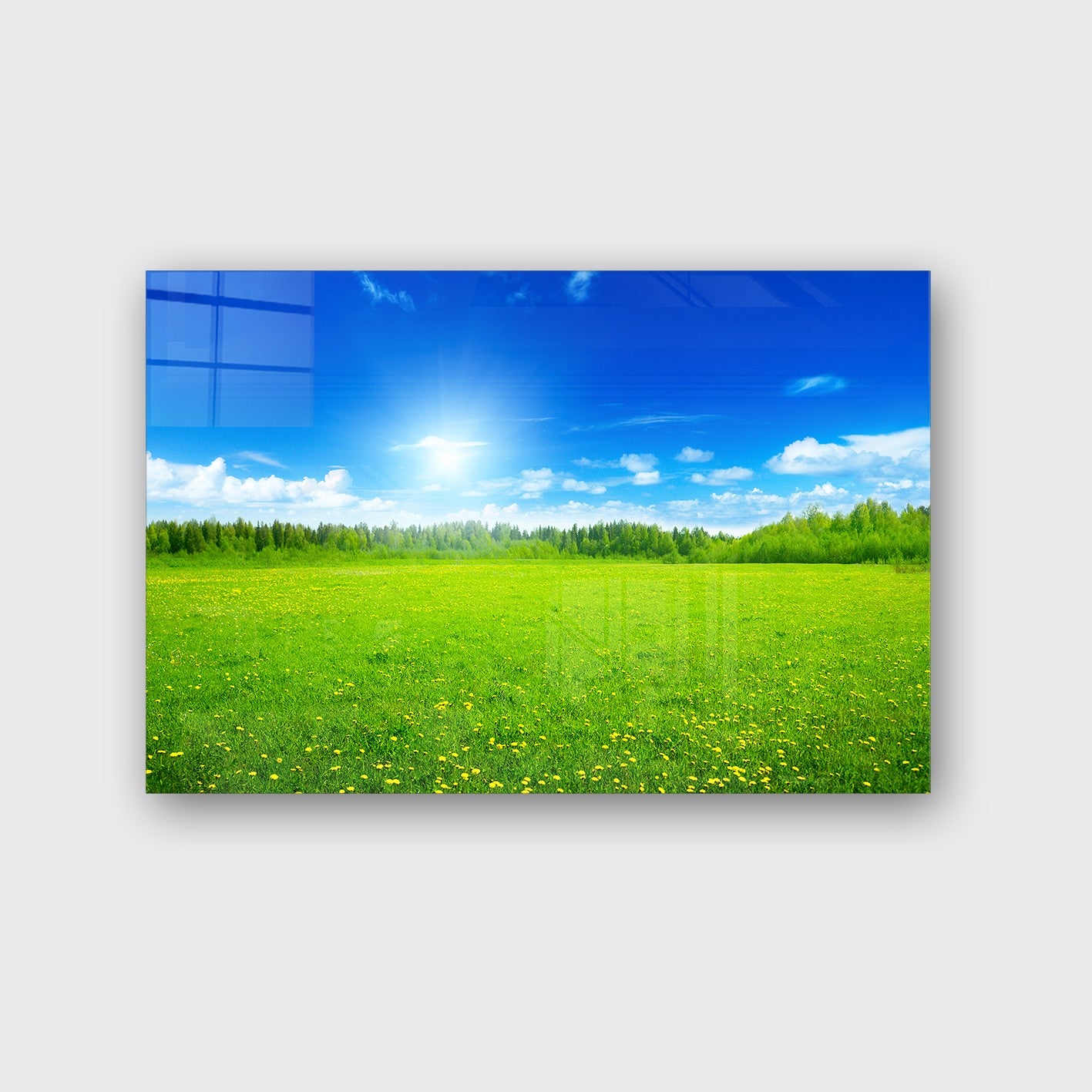 Quadro Decorativo em Vidro Temperado Multicolor 40x60cm - Arte Moderna para Parede