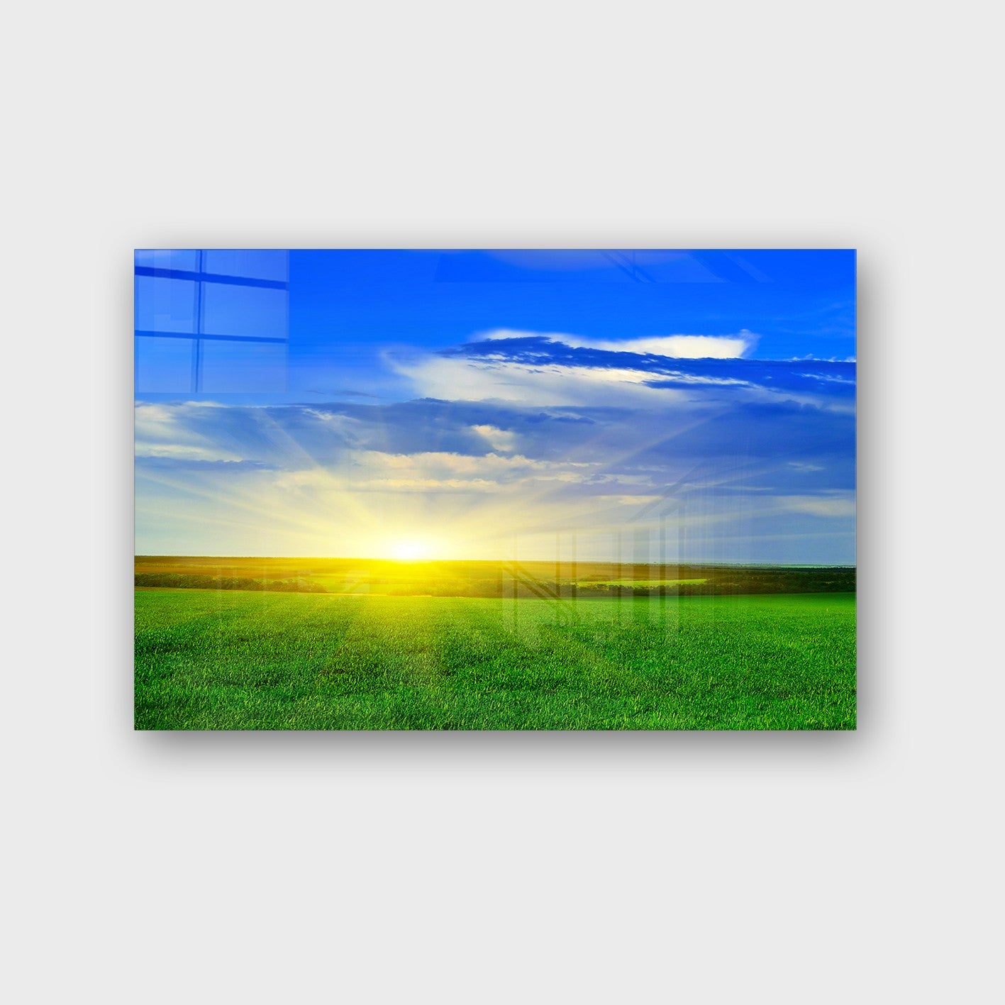 Quadro Decorativo em Vidro Temperado Multicolor 70x100cm - Arte Moderna para Parede