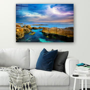 Quadro Decorativo em Vidro Temperado Multicolor 70x100cm - Arte Moderna para Parede