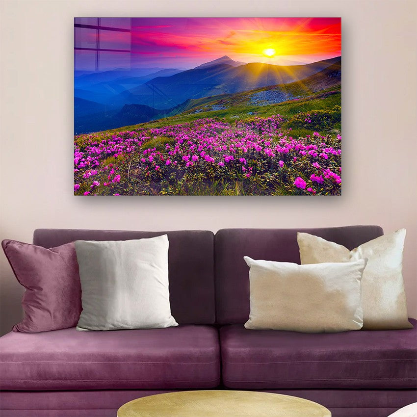 Quadro Decorativo em Vidro Temperado Multicolor 40x60cm - Arte Moderna para Parede