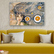 Quadro Decorativo em Vidro Temperado Multicolor 40x60cm - Arte Moderna para Parede