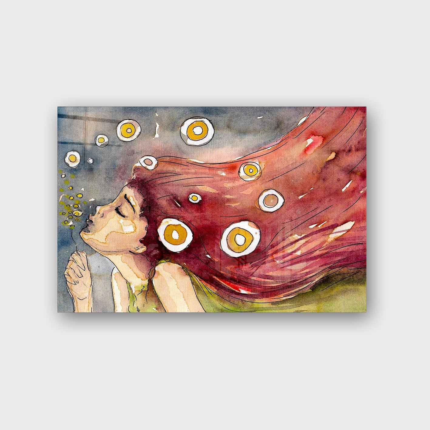 Quadro Decorativo em Vidro Temperado Multicolor 70x100cm - Arte Moderna para Parede