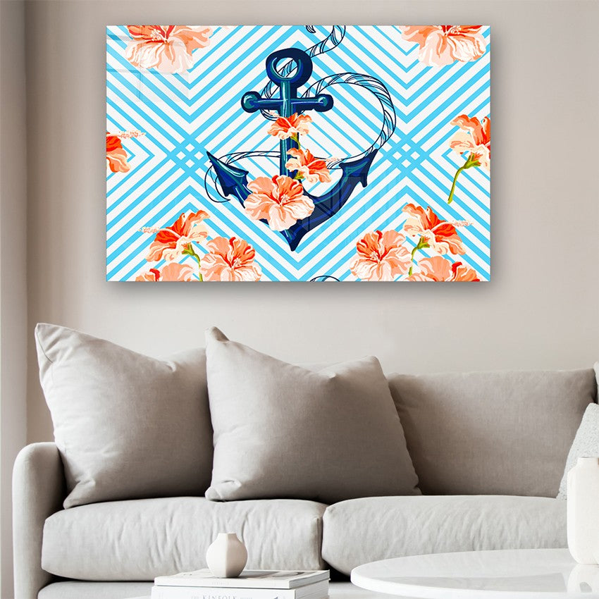 Quadro Decorativo em Vidro Temperado Multicolor 40x60cm - Arte Moderna para Parede