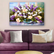 Quadro Decorativo em Vidro Temperado Multicolor 40x60cm - Arte Moderna para Parede