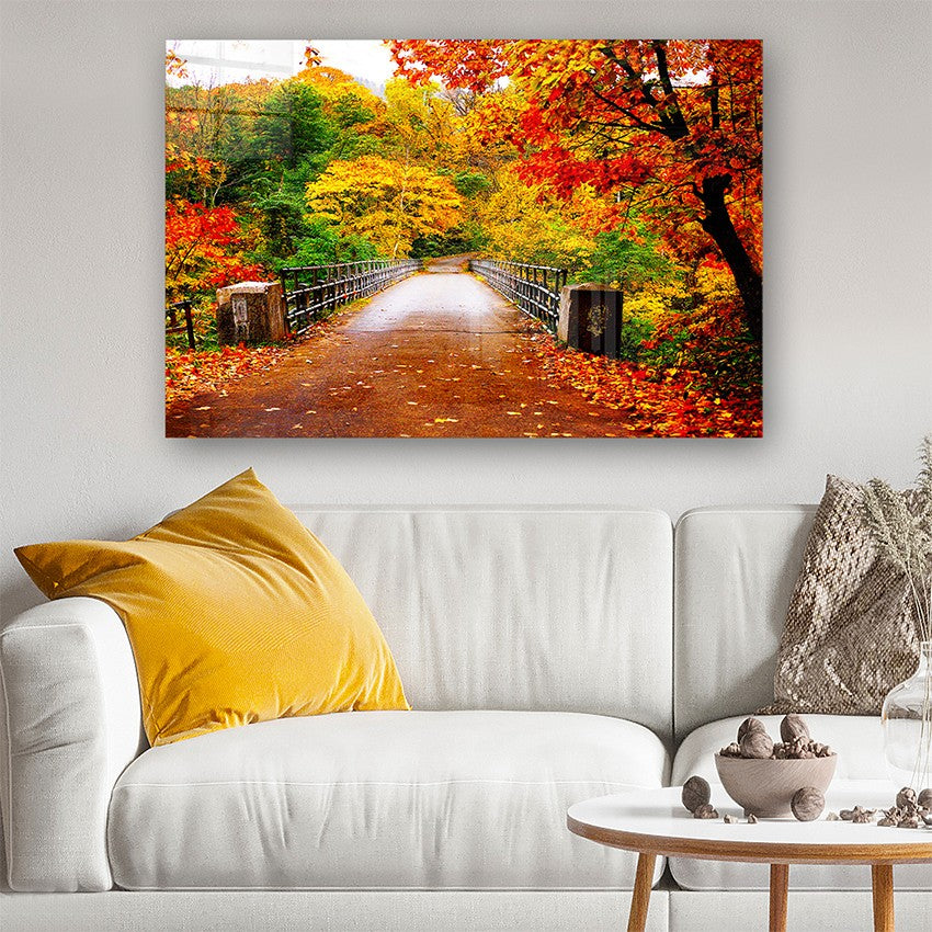 Quadro Decorativo em Vidro Temperado Multicolor 40x60cm - Arte Moderna para Parede