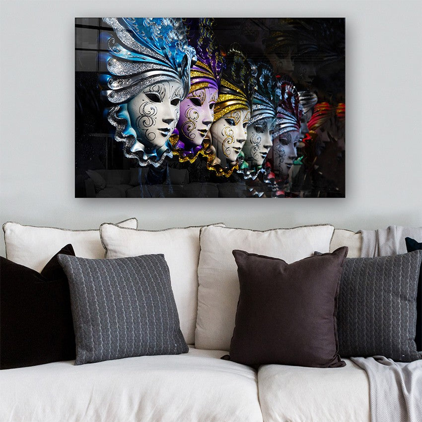 Quadro Decorativo em Vidro Temperado Multicolor 50x70cm - Arte Moderna para Parede