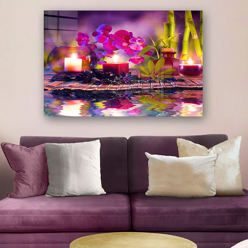 Quadro Decorativo em Vidro Temperado Multicolor 40x60cm - Arte Moderna para Transformar o Seu Espaço