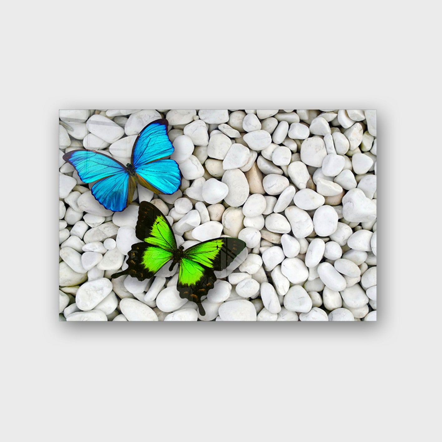 Quadro Decorativo em Vidro Temperado Multicolor 50x70cm - Arte Moderna para Parede