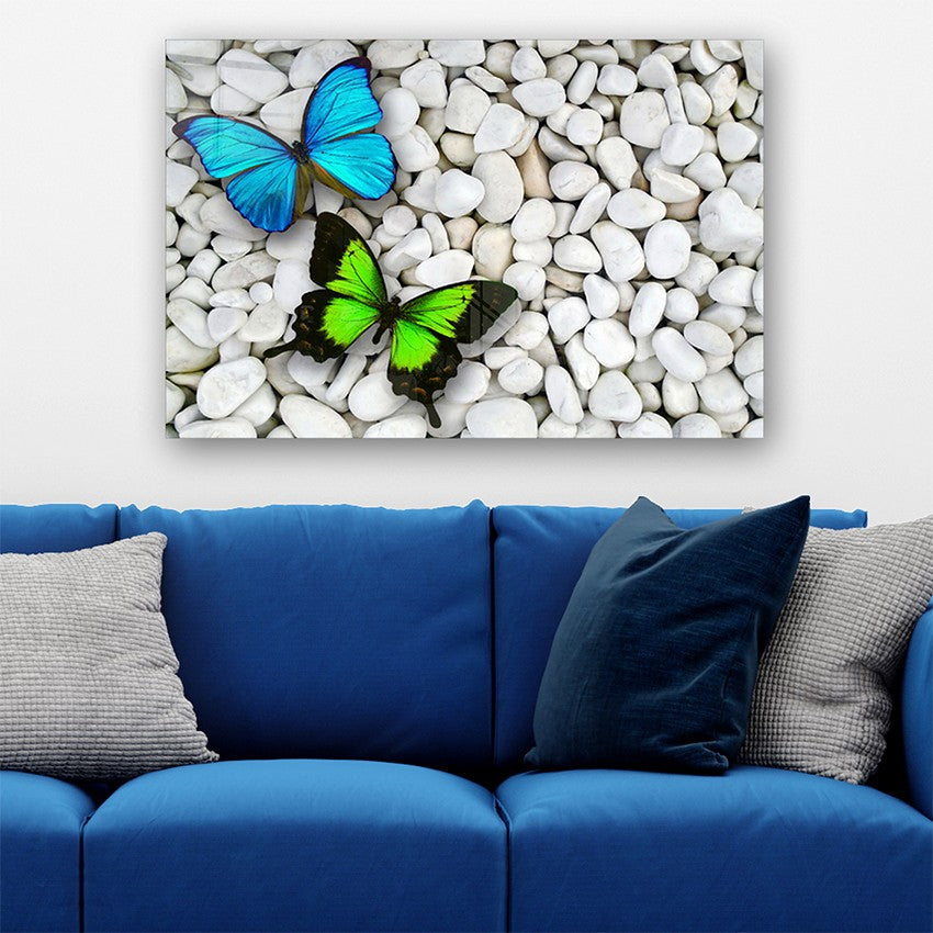 Quadro Decorativo em Vidro Temperado Multicolor 70x100cm - Arte Moderna para Parede