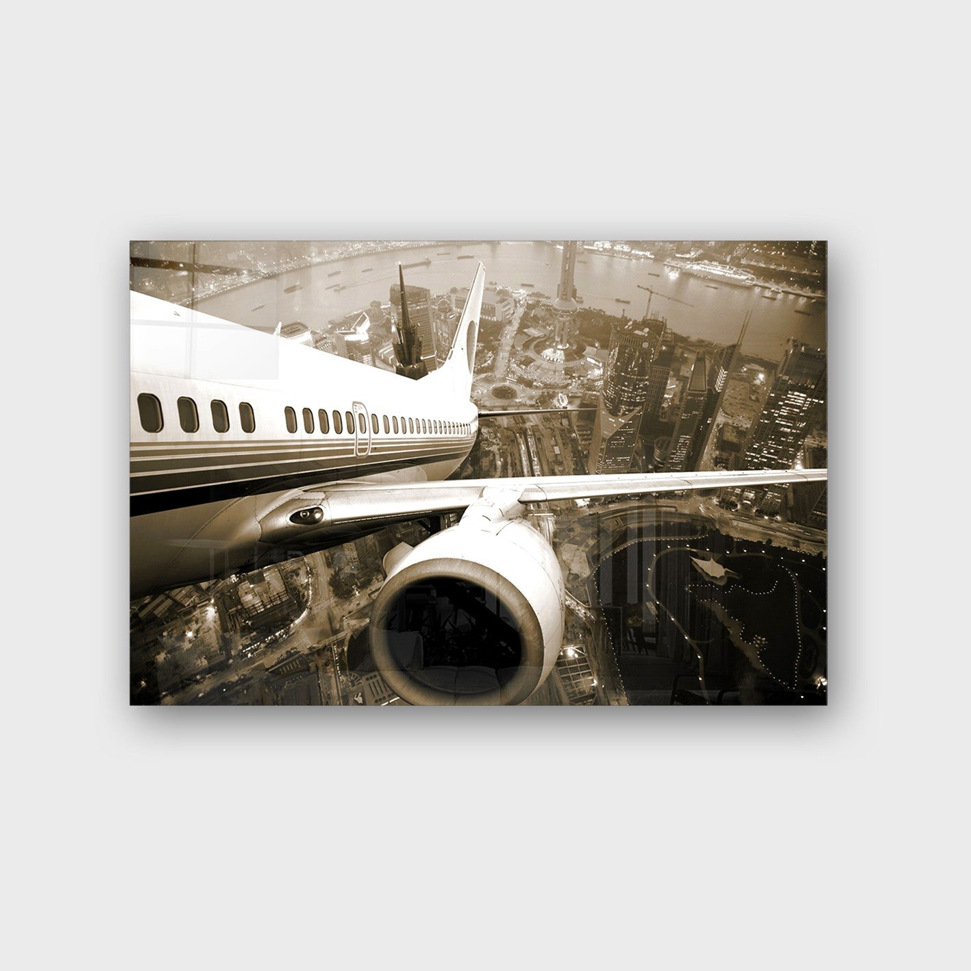 Quadro Decorativo em Vidro Temperado Multicolor 40x60cm - Arte Moderna para Parede