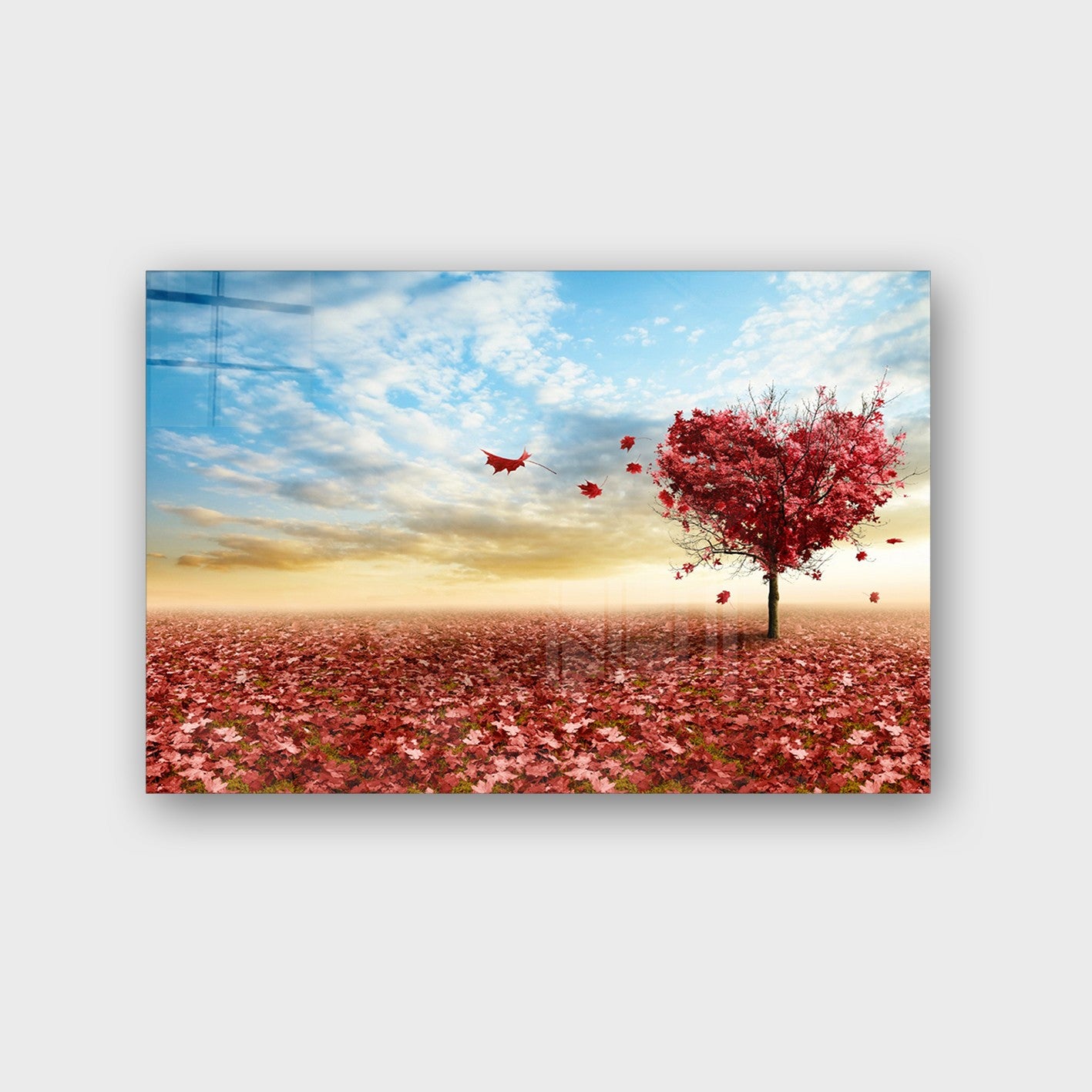 Quadro Decorativo em Vidro Temperado Multicolor 50x70cm - Arte Moderna para Parede