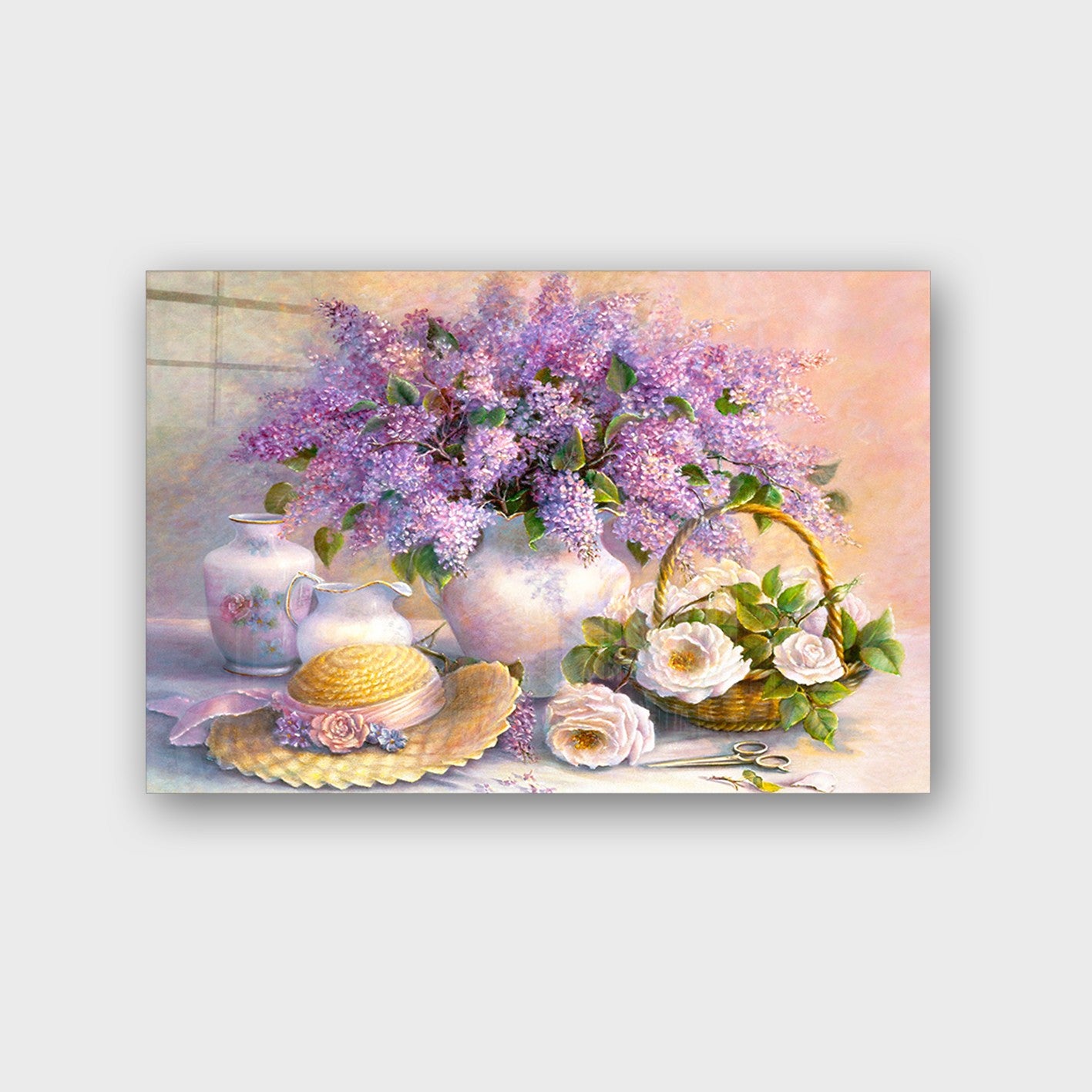 Quadro Decorativo em Vidro Temperado Multicolor 40x60cm - Arte Moderna para Parede