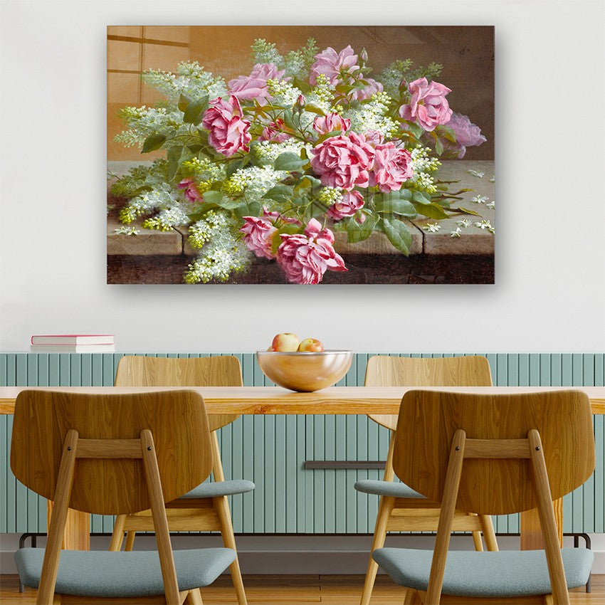 Quadro Decorativo em Vidro Temperado Multicolor 70x100cm - Arte Moderna para Parede