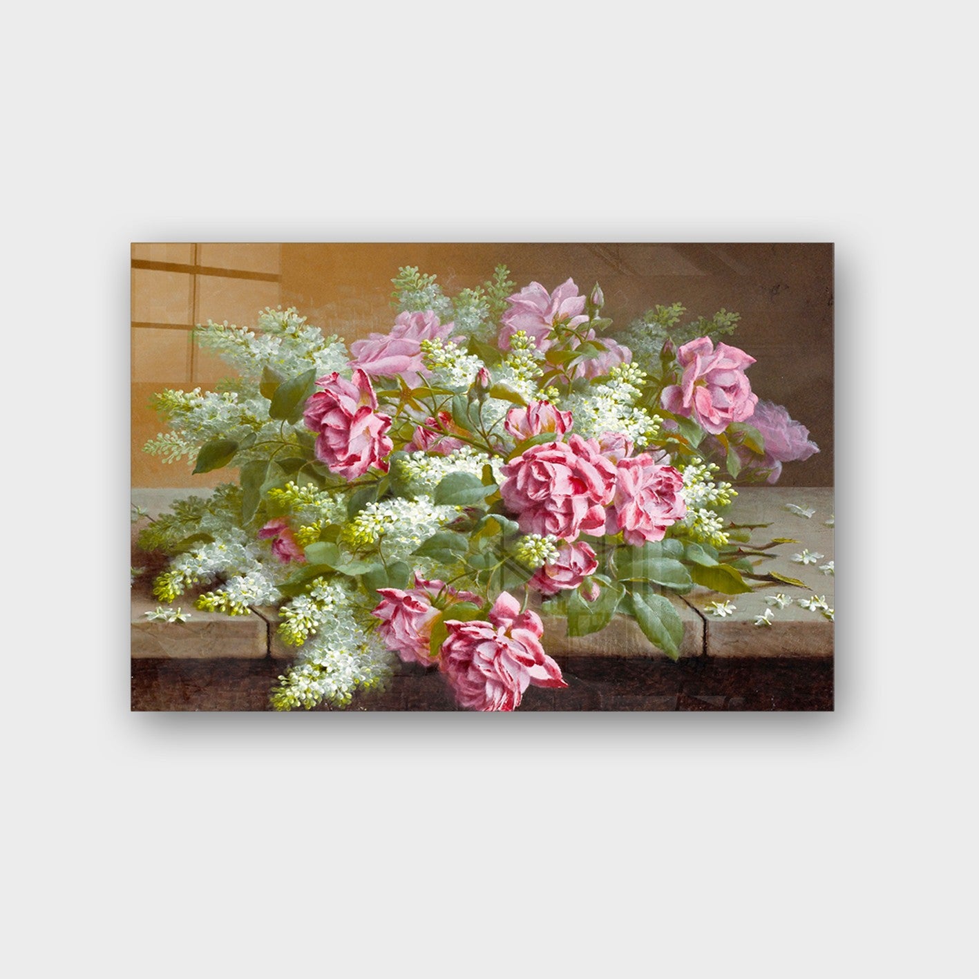 Quadro Decorativo em Vidro Temperado Multicolor 70x100cm - Arte Moderna para Parede